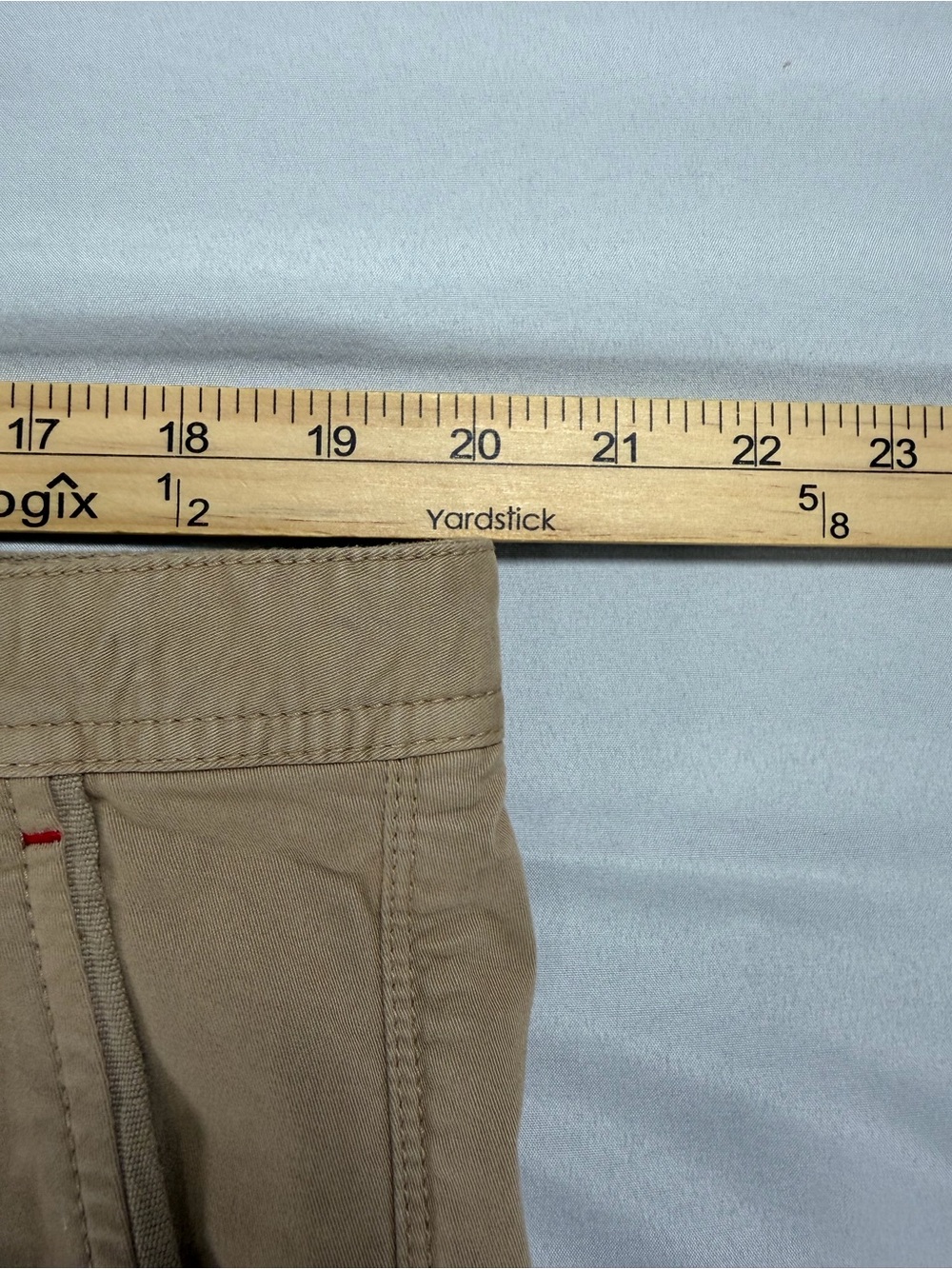 Michael Kors Mens Chino Shorts Size 38 Tan Khaki Flat Front Stretch #1032 - Picture 4 of 10